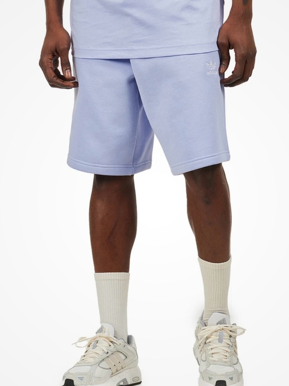 Men’s Trefoil Essentials Adidis Shorts in Blue Dawn. Size Small NWT